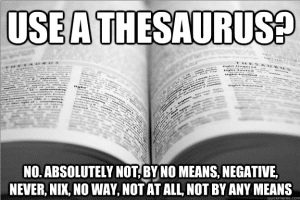 So Many Choices: Using A Thesaurus To Pick The Perfect One
